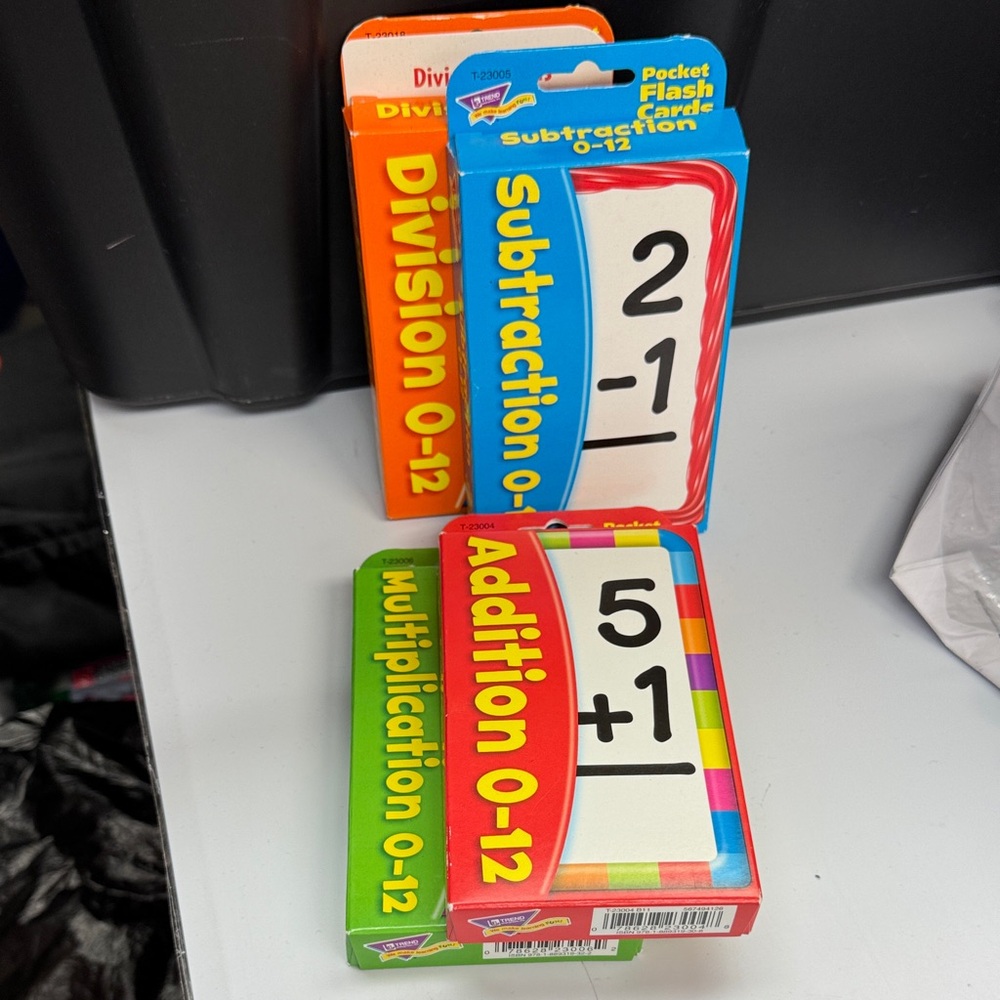 Flash Cards Set - Addition, Subtraction Multiplication, Division all new bundle